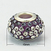 Resin Rhinestone European Beads GPDL-C004-01S-1