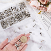 90Pcs 6 Styles Steel Snap Rivet Butt Screw STAS-CP0001-07-3