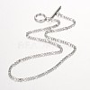 304 Stainless Steel Figaro Chain Necklace X-NJEW-JN01290-1