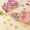 120Pcs 2 Styles Acrylic Bead Caps OACR-TA0004-70-6