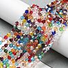 Transparent Electroplate Glass Beads Strands GLAA-F029-2mm-C29-4