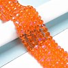 Electroplate Glass Beads Strands EGLA-A044-T1mm-L25-4