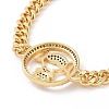 Colorful Cubic Zirconia Girl Link Bracelet BJEW-B068-01-3