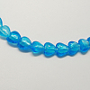 Handmade Silver Foil Glass Beads FOIL-R050-12x8mm-14-2
