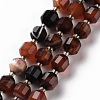 Natural Banded Agate/Striped Agate Beads Strands X-G-S362-091B-01-1