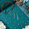 150Pcs Alloy Cord Ends FIND-FH0008-75-4