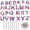 Alphabet Pendant Earring DIY Making Kit DIY-SZ0006-07-1