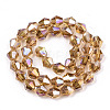 Electroplate Glass Beads Strands LS-EGLA-Q118-6mm-B-2