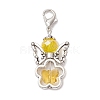 7Pcs 7 Colors Angel Glass Pendant Decorations HJEW-JM02789-01-4