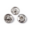 Non-Tarnish 202 Stainless Steel Snap Buttons X-BUTT-I017-01A-P-1