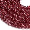 Dyed Imitation Gemstone Glass Beads Strands GL-Z001-03B-03-2