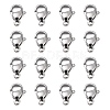 Tarnish Resistant Polished 316 Surgical Stainless Steel Lobster Claw Clasps X-STAS-R072-11A-1
