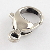 Tarnish Resistant Polished 304 Stainless Steel Lobster Claw Clasps X-STAS-R072-07A-1