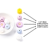 5 Styles Food Grade Eco-Friendly Silicone Beads SIL-FS0001-24-4