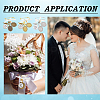 DIY Oval Blank Dome Wedding Bouquet Photo Charms Alloy Brooche Making Kit JEWB-AB00030-6