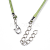 Waxed Cord Necklace Making NCOR-T001-16-3