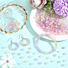 800Pcs Transparent Glass UV Reactive Beads DGLA-PA0001-10C-4