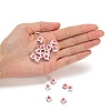 Opaque White Acrylic European Beads OPDL-FS0001-02A-5