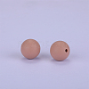 Round Silicone Focal Beads SI-JX0046A-111-2