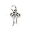 925 Sterling Silver Bowknot Charms with Jump Rings STER-M021-01AS-02-1