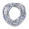 Electroplate Glass Beads Strands EGLA-D018-4x4mm-18-2