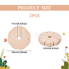 Wood Braiding Disc Disk LS-DIY-WH0034-55-2