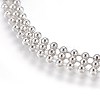 Tarnish Resistant Stainless Steel Ball Chain Necklace Making MAK-L019-01A-P-2