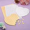 4 Sets 4 Style Paper Heat Press Thermal Transfer Crafts Puzzle DIY-TA0003-59-4