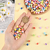200Pcs Transparent Stripe Resin Beads RESI-SP0001-45-4