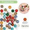 Natural & Synthetic Gemstone Round Beads G-NB0003-86A-2