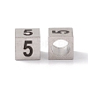 Tarnish Resistant 303 Stainless Steel European Beads STAS-G286-P05-1