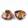 Assembled Bronzite and Imperial Jasper Pendants G-T111-04F-3