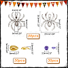 AHADERMAKER DIY Spider Pendant Making Kit for Halloween DIY-GA0004-72-2