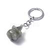 Natural Labradorite Keychains KEYC-P011-04P-09-3