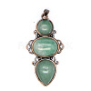 Retro Natural Aventurine Pendants PW-WG7292F-20-1
