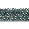 Electroplate Transparent Glass Beads Strands X1-GLAA-H021-01B-FR01-2