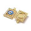 Golden Brass Pendants KK-L209-006G-02-2