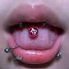 Titanium Steel Tongue Rings WG8D8C3-03-1