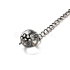 Natural Quartz Crystal Triangle Dowsing Pendulum Pendants G-G022-01AS-08-4