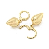 Cone Rack Plated Brass Leverback Dangle Earrings for Women EJEW-Z051-04G-2