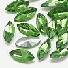 Pointed Back Glass Rhinestone Cabochons RGLA-T083-7x15mm-20-1