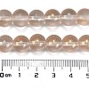 Frosted Transparent Glass Bead Strands GLAA-P065-10mm-05-3
