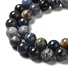 Natural Dumortierite Quartz Beads Strands G-H298-A06-04-4