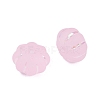 Frosted Transparent Acrylic Beads OACR-P029-03B-05-3