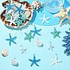 30Pcs 5 Styles Opaque Resin Pendants RESI-CJ0004-91-5
