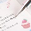 Lipstick Shape Empty Tube Black Ink Ballpoint Pens DIY-H123-A02-5