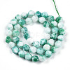 Dyed Natural White Jade Beads Strands G-T139-8mm-45A-3