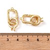 Brass Fold Over Clasps KK-U016-09G-3