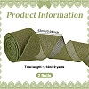 10 Yards Burlap Ribbons SRIB-WH0026-11B-2