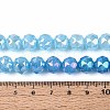 Anti-Tarnish Electroplate Glass Beads Strands GLAA-N064-10mm-03-4
